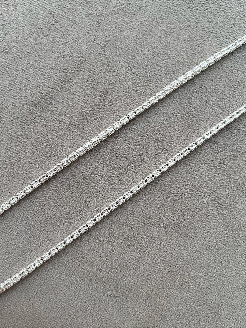 Rhodium Plated Sterling Silver Thick Ice Barrel Chain Necklace 24”